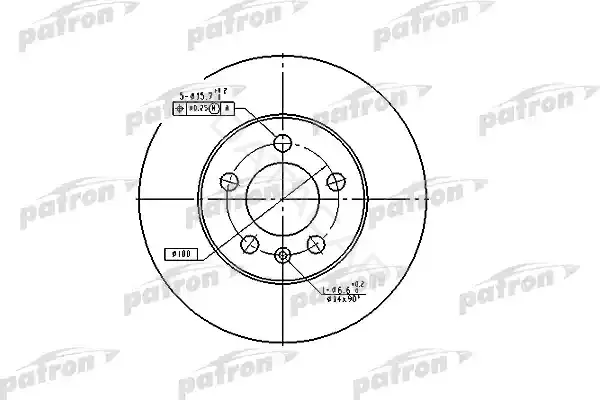 Тормозные диски PATRON PBD2803