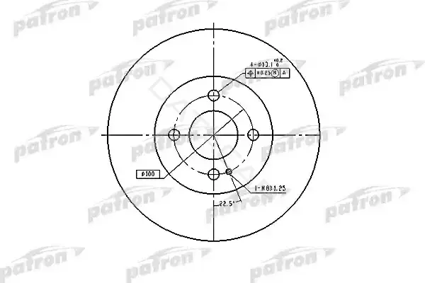 Тормозные диски PATRON PBD3089