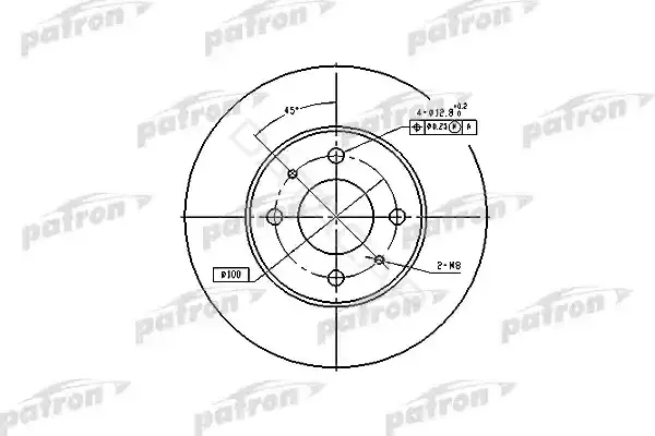 Тормозные диски PATRON PBD4018