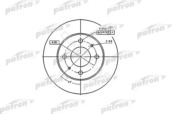 Тормозные диски PATRON PBD4019