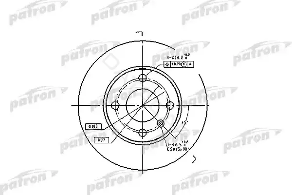 Тормозные диски PATRON PBD4050