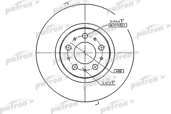 Тормозные диски PATRON PBD4053