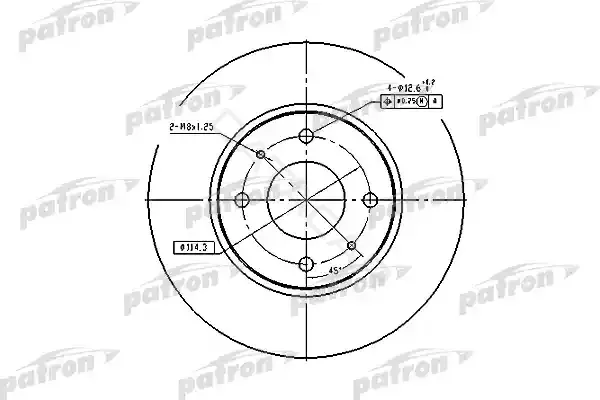 Тормозные диски PATRON PBD4054