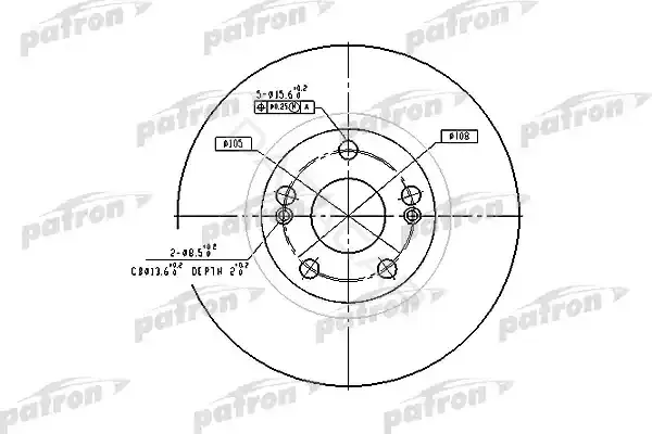 Тормозные диски PATRON PBD4109