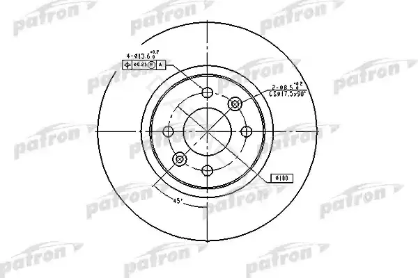 Тормозные диски PATRON PBD4110