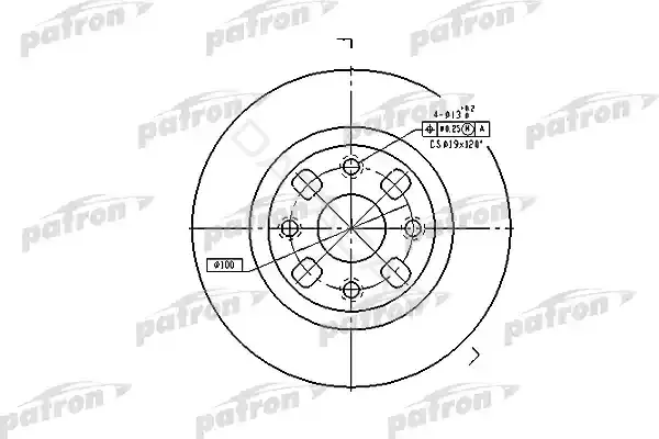 Тормозные диски PATRON PBD4119