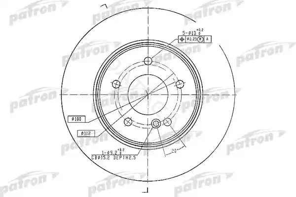 Тормозные диски PATRON PBD4134