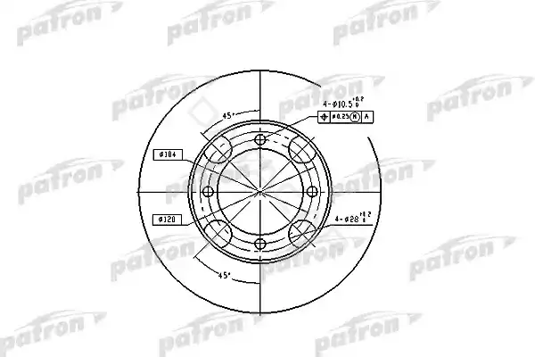 Тормозные диски PATRON PBD4157
