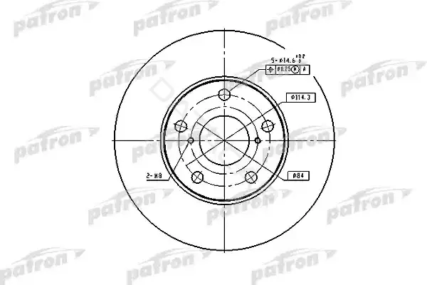 Тормозные диски PATRON PBD4161