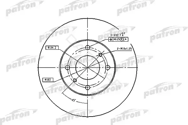 Тормозные диски PATRON PBD4169