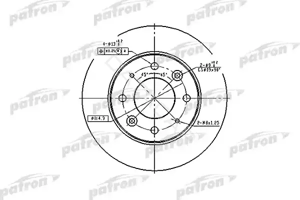 Тормозные диски PATRON PBD4171