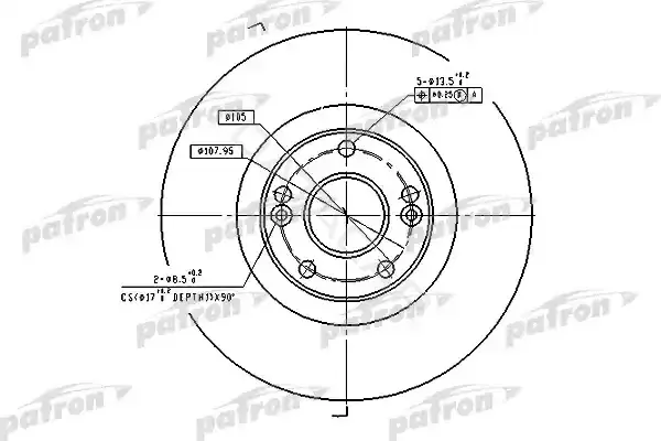 Тормозные диски PATRON PBD4179