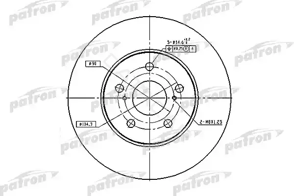 Тормозные диски PATRON PBD4204