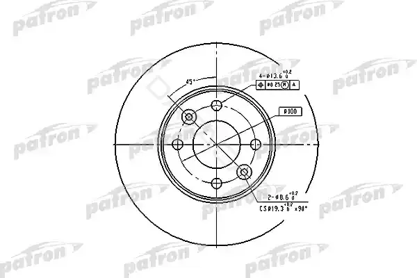 Тормозные диски PATRON PBD4364