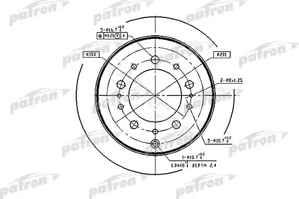 Тормозные диски PATRON PBD4483
