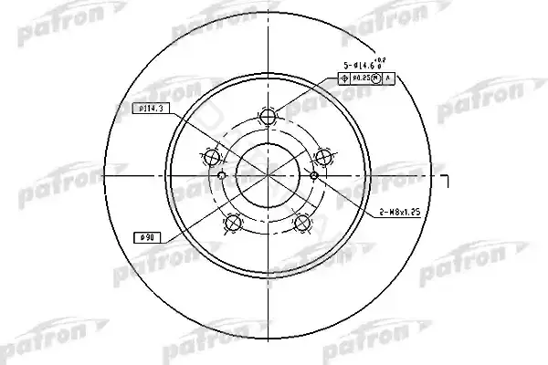Тормозные диски PATRON PBD4493