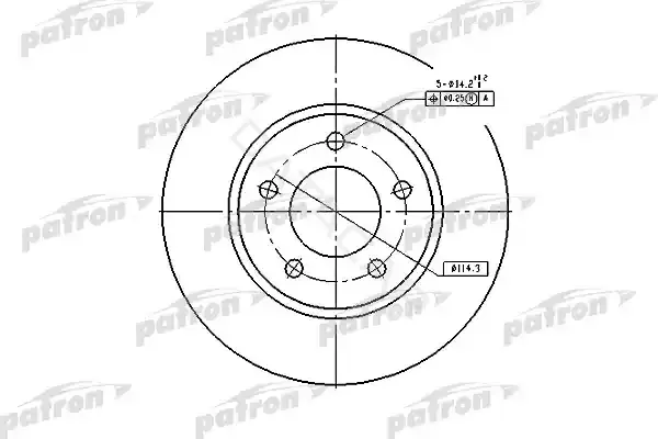 Тормозные диски PATRON PBD53004
