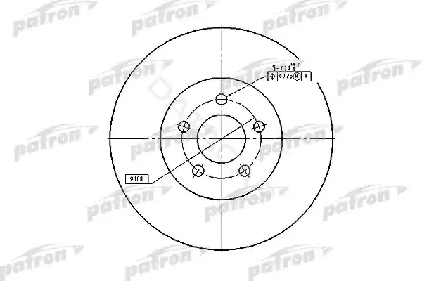Тормозные диски PATRON PBD5381