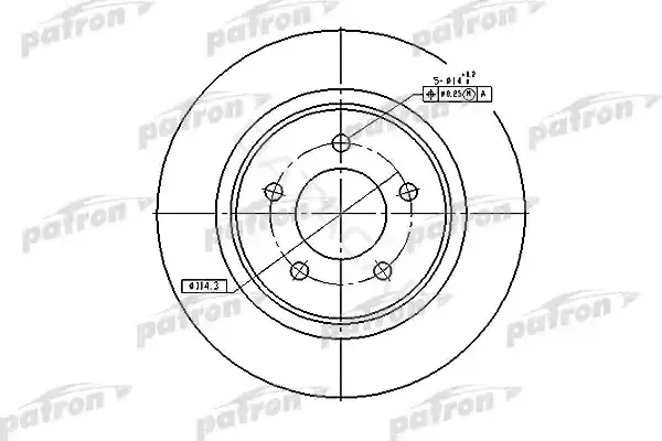 Тормозные диски PATRON PBD5386