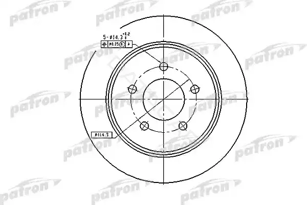 Тормозные диски PATRON PBD7003
