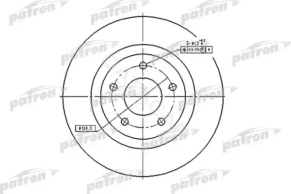 Тормозные диски PATRON PBD7006