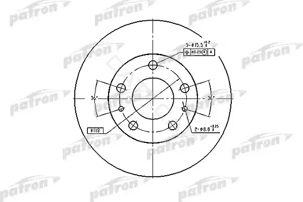 Тормозные диски PATRON PBD7219