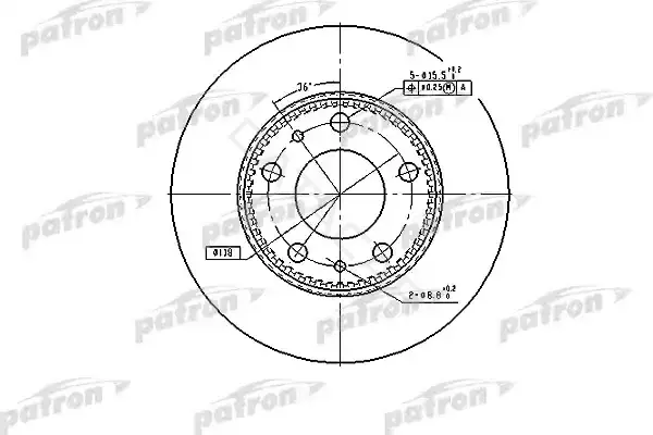 Тормозные диски PATRON PBD7300