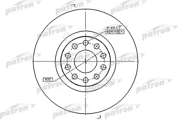 Тормозные диски PATRON PBD7728