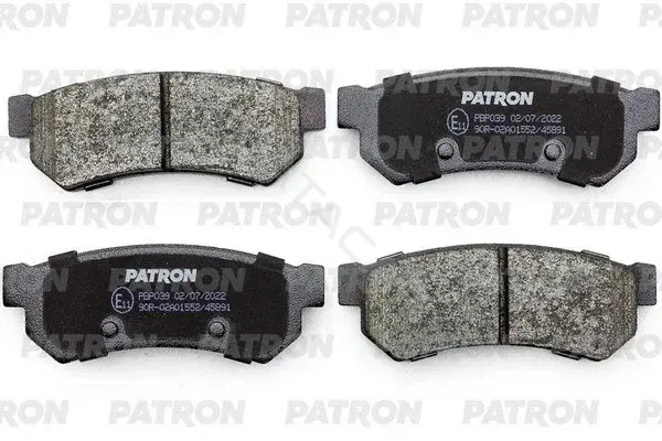 Тормозные колодки PATRON PBP039