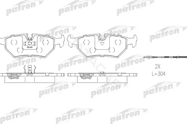 Тормозные колодки PATRON PBP1003