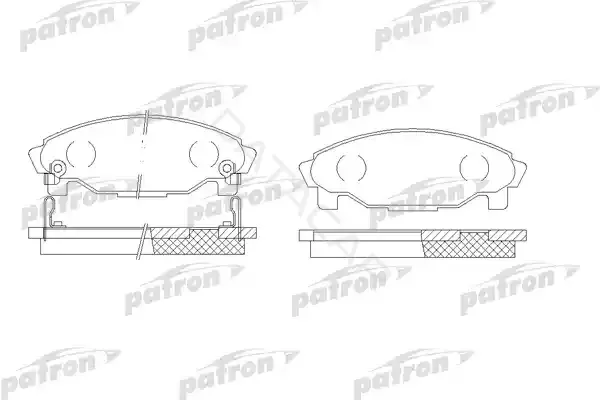 Тормозные колодки PATRON PBP1009