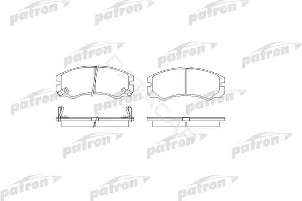 Тормозные колодки PATRON PBP1015