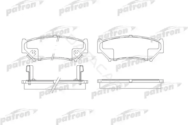 Тормозные колодки PATRON PBP1020