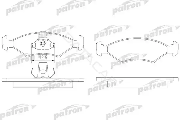 Тормозные колодки PATRON PBP1081