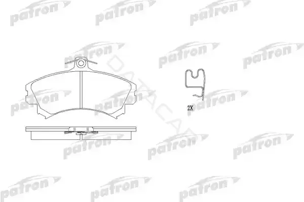 Тормозные колодки PATRON PBP1093