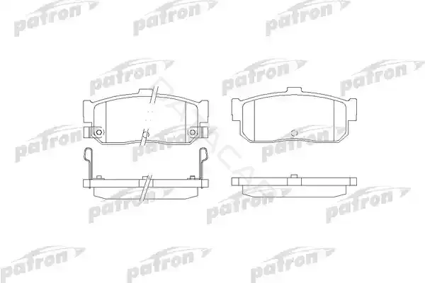 Тормозные колодки PATRON PBP1104
