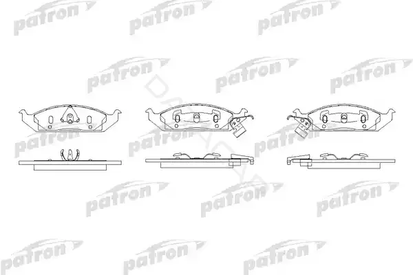 Тормозные колодки PATRON PBP1254