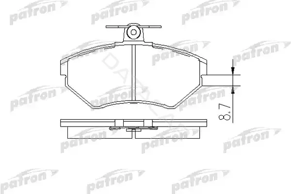 Тормозные колодки PATRON PBP1289