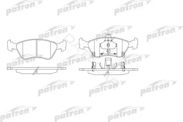 Тормозные колодки PATRON PBP1321