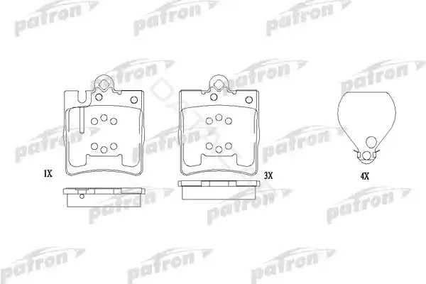 Тормозные колодки PATRON PBP1322