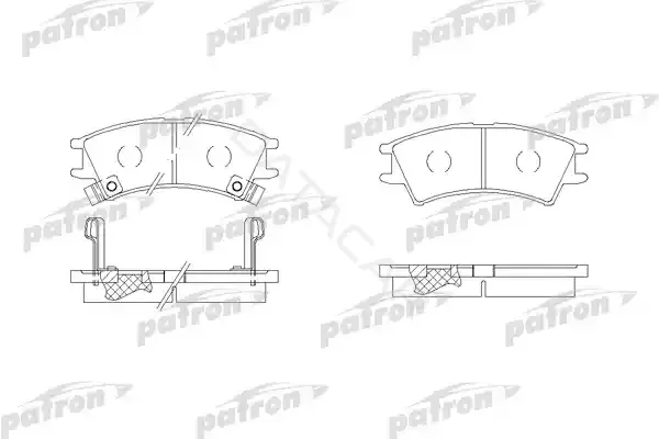 Тормозные колодки PATRON PBP1326