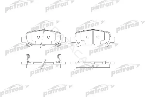 Тормозные колодки PATRON PBP1333