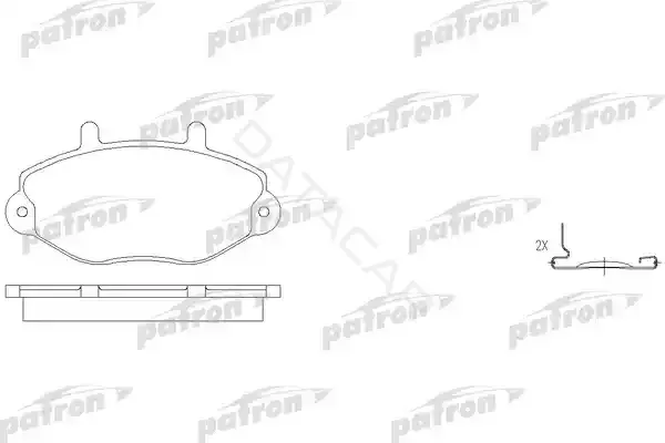 Тормозные колодки PATRON PBP1339