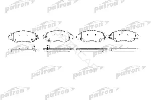 Тормозные колодки PATRON PBP1381