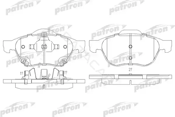 Тормозные колодки PATRON PBP1447
