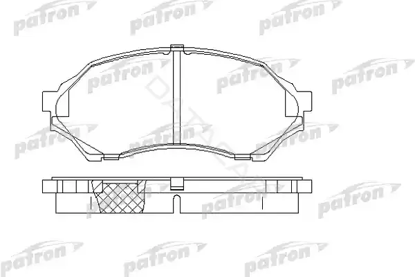 Тормозные колодки PATRON PBP1455