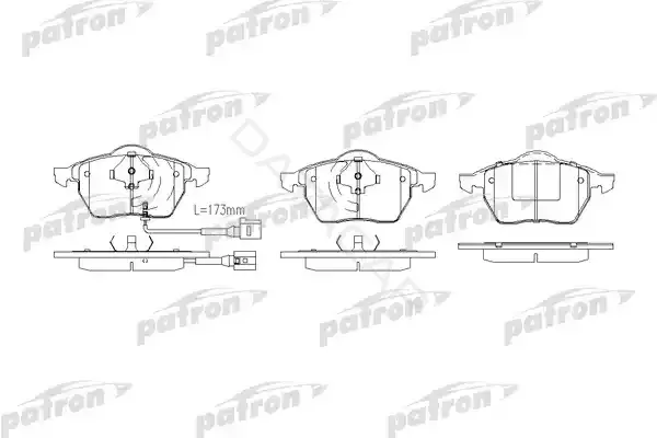 Тормозные колодки PATRON PBP1463