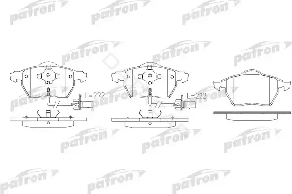 Тормозные колодки PATRON PBP1495