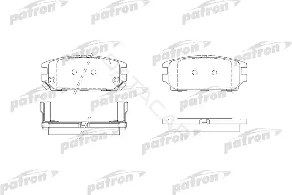 Тормозные колодки PATRON PBP1507