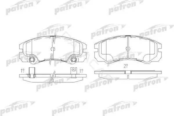 Тормозные колодки PATRON PBP1511